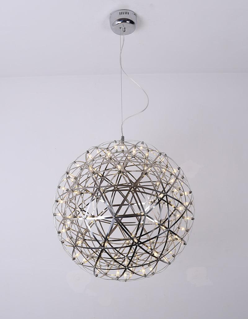 Contemporary Round Metal LED Hanging Light Fixture