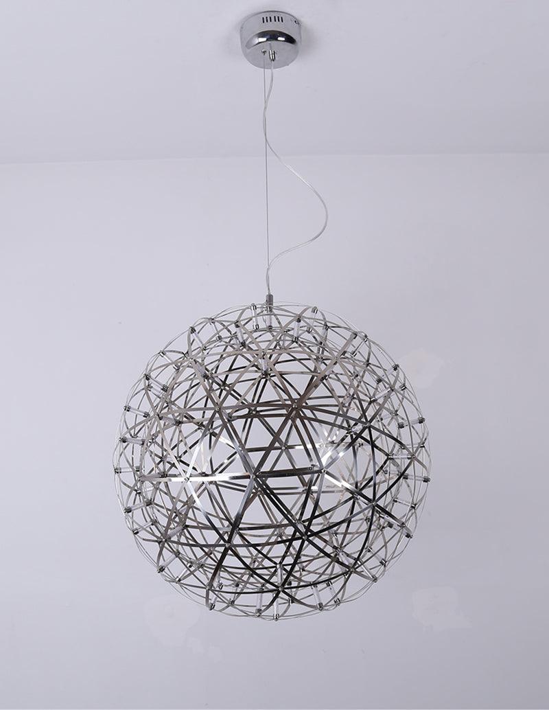 Contemporary Round Metal LED Hanging Light Fixture