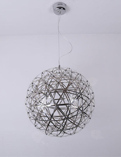 Contemporary Round Metal LED Hanging Light Fixture