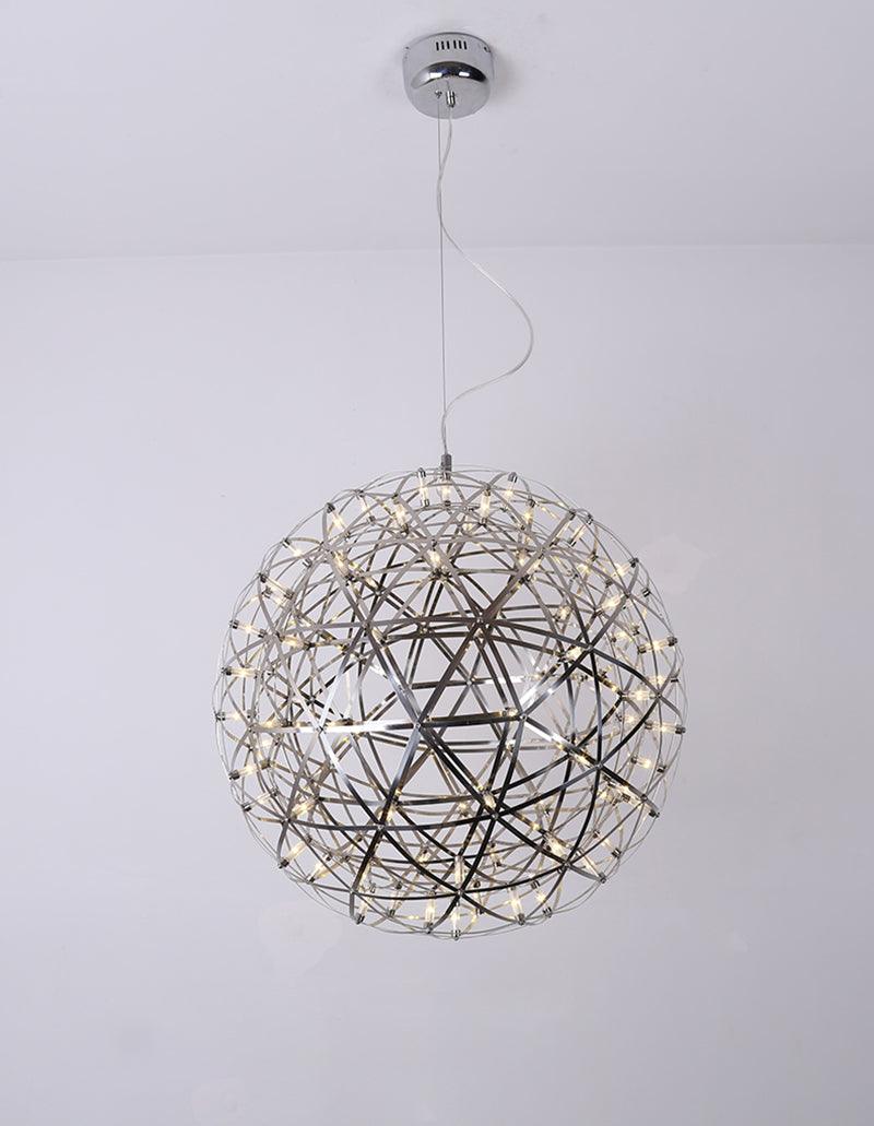 Contemporary Round Metal LED Hanging Light Fixture