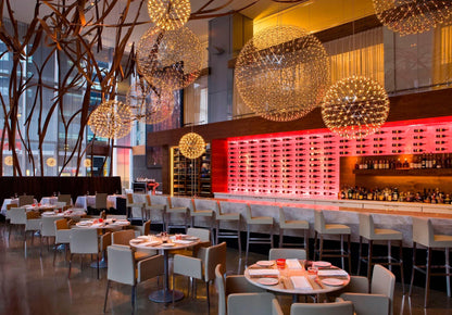 Contemporary Round Metal LED Hanging Light Fixture