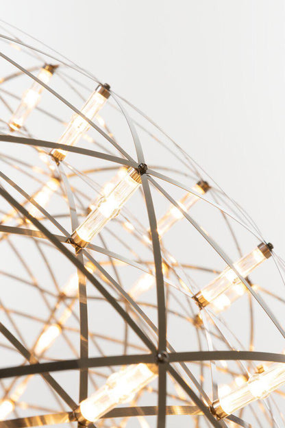 Contemporary Round Metal LED Hanging Light Fixture
