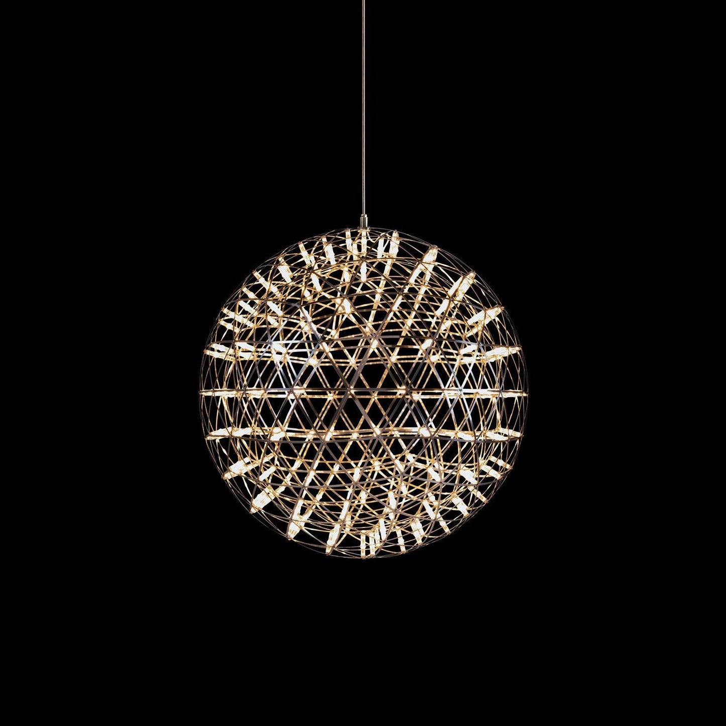 Contemporary Round Metal LED Hanging Light Fixture