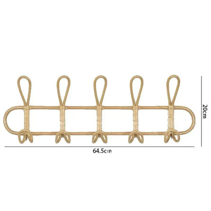 Rustic Wooden Wall Hook - Chic Hanging Storage Organizer