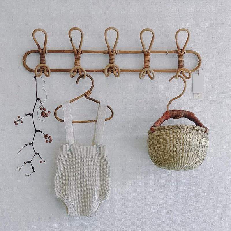 Rustic Wooden Wall Hook - Chic Hanging Storage Organizer - Fesara