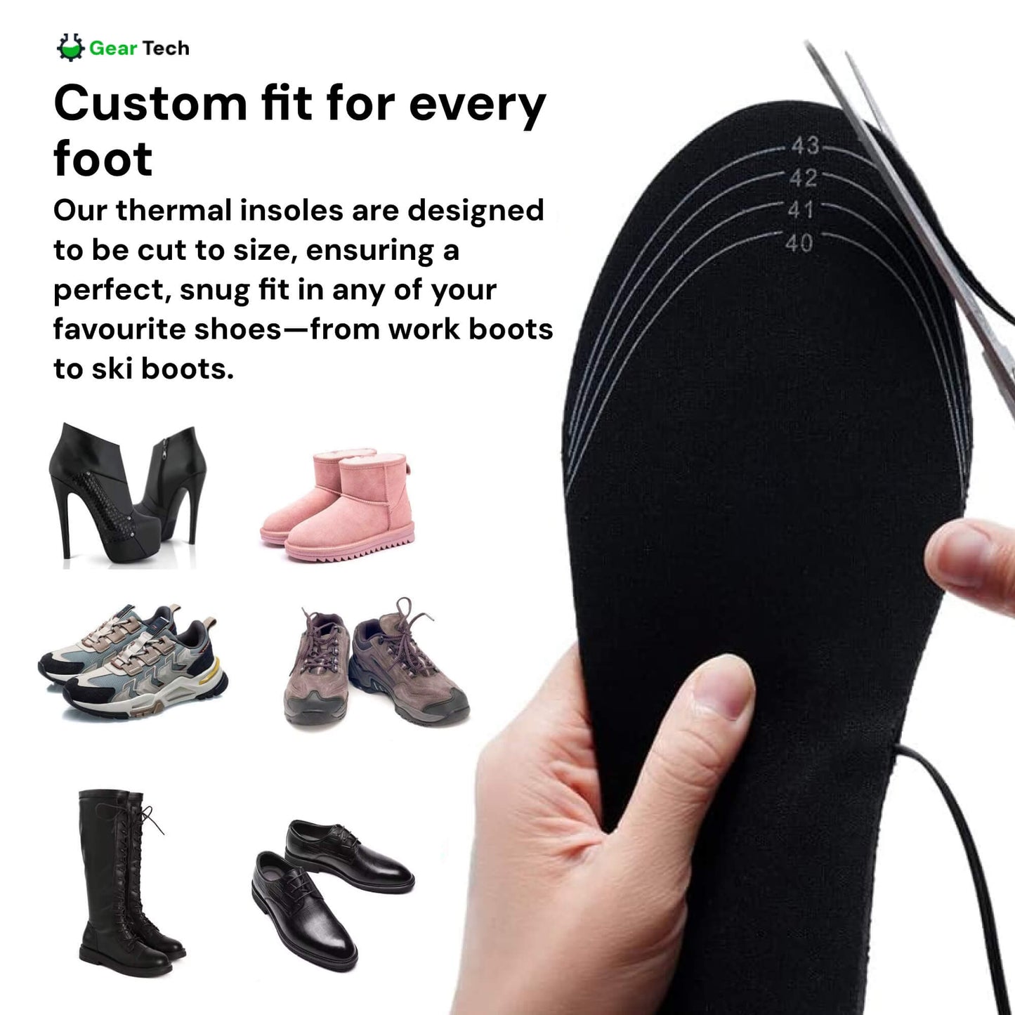Warm Insulated Heat Insoles for Cold Feet