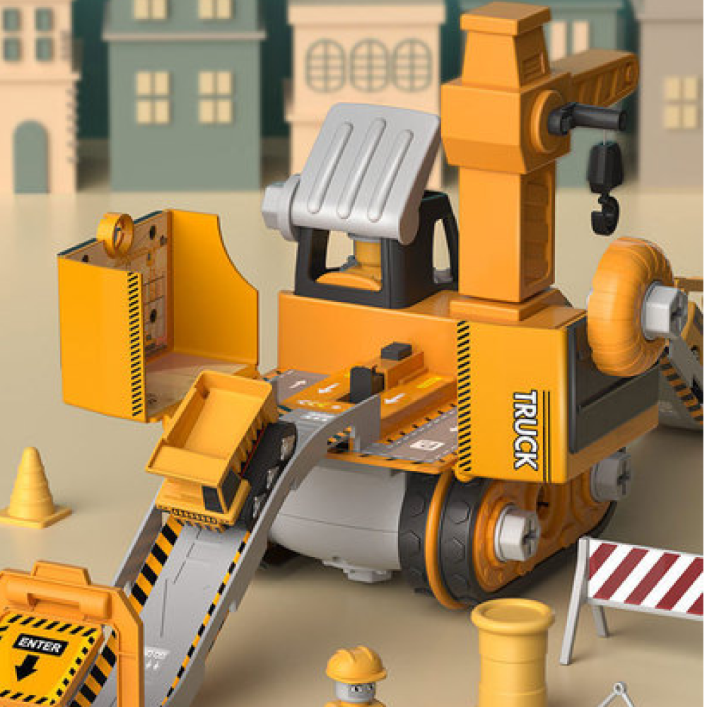 Big Builder Kids Construction Vehicle Play Set