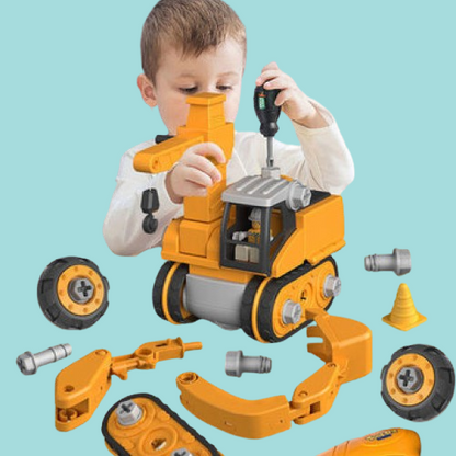 Fun Kids Building Kit with Drill and Tools