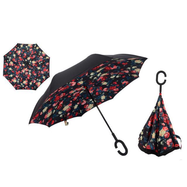 Windproof Automatic Folding Rain Umbrella
