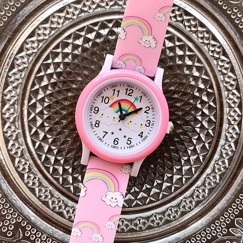 Colorful Kids Watch with Soft Silicone Strap - Fesara