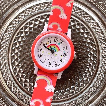 Colorful Kids Watch with Soft Silicone Strap