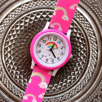 Colorful Kids Watch with Soft Silicone Strap
