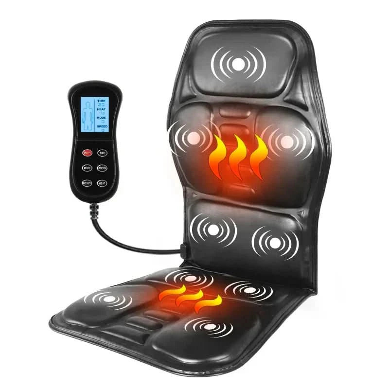 Heated Massage Seat Cushion with Relaxing Vibration Therapy - Fesara