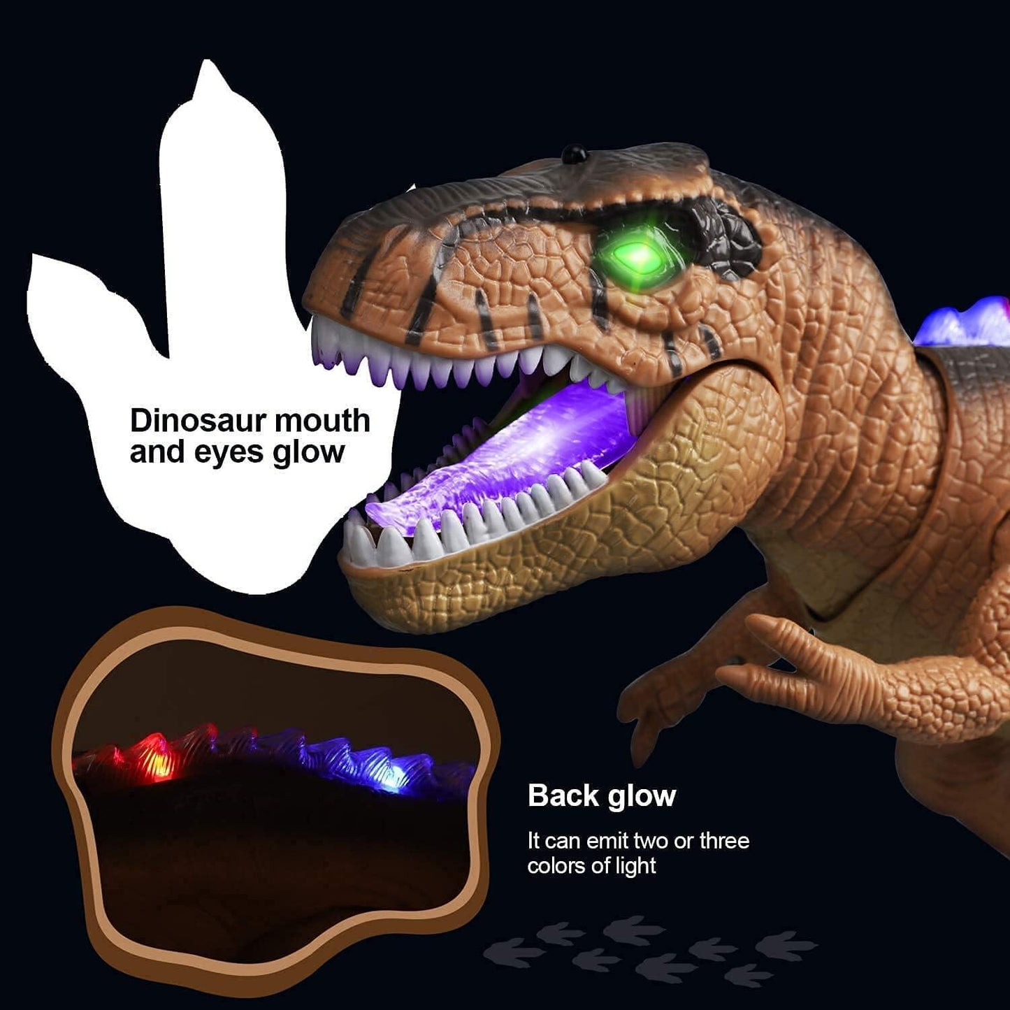 Fun LED T-Rex Toy with Sound Effects