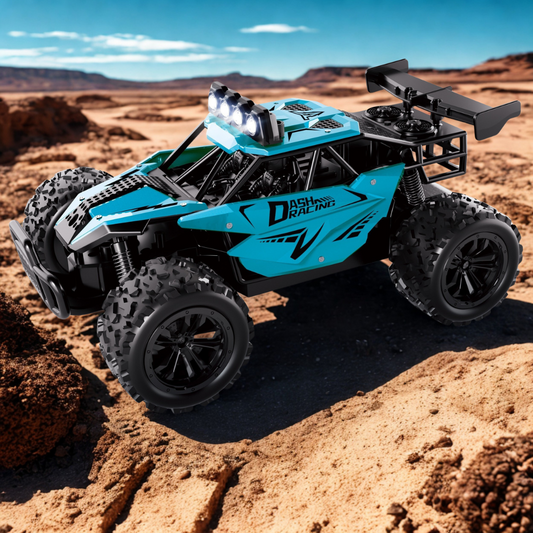 Fast RC Car with Metal Body and LED Lights - Fesara
