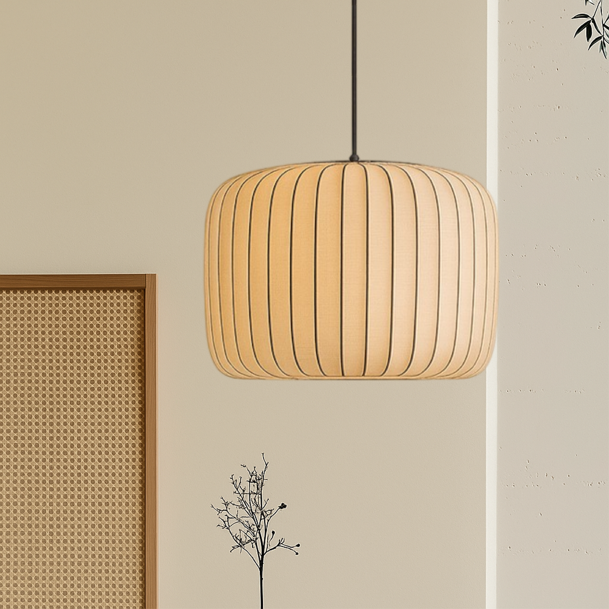 Elegant Luxury Silk Hanging Lamp - Fesara