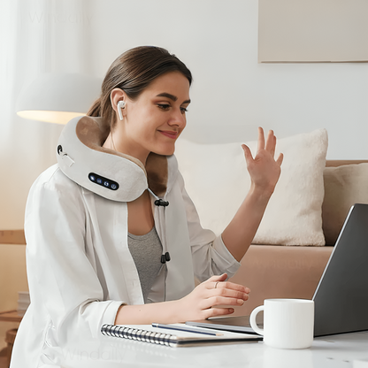 Restora | Velvet Neck Pillow Massager – Memory Foam Travel Support for Ultimate Comfort 3