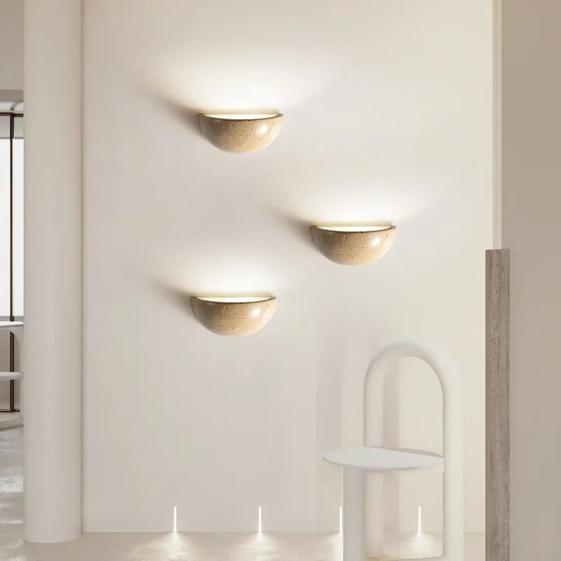 Contemporary Half Round Wall Lamp