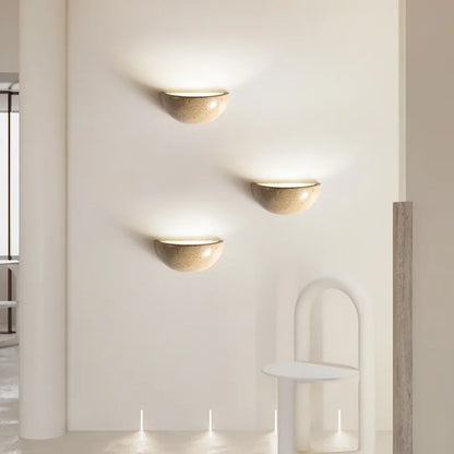 Contemporary Half Round Wall Lamp
