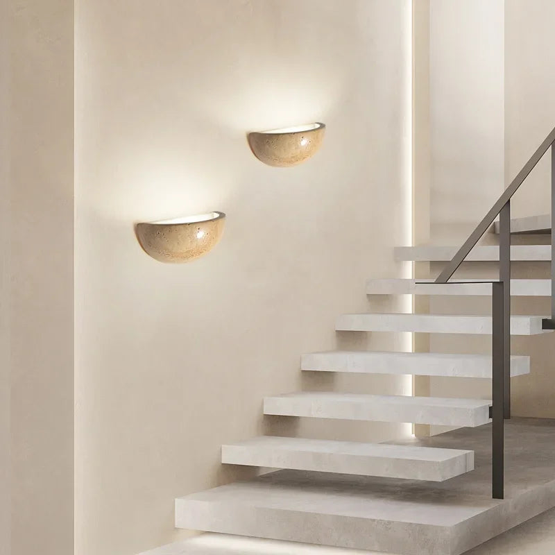 Contemporary Half Round Wall Lamp