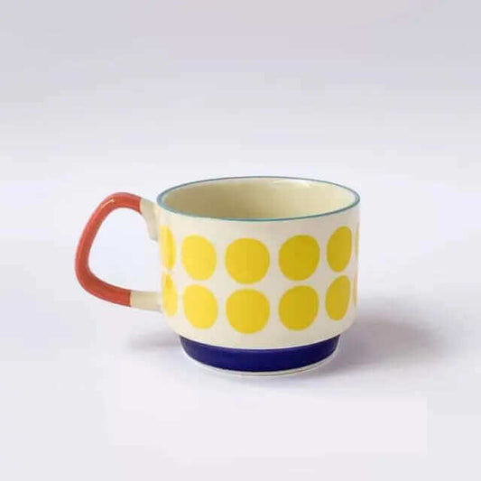 Vintage Ceramic Coffee Mug Set - Fesara