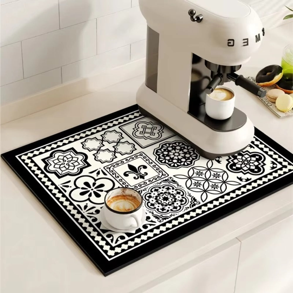 Waterproof Coffee Station Mat Spill Catcher for Kitchen Sinks - Fesara