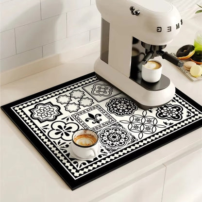 Waterproof Coffee Station Mat Spill Catcher for Kitchen Sinks - Fesara