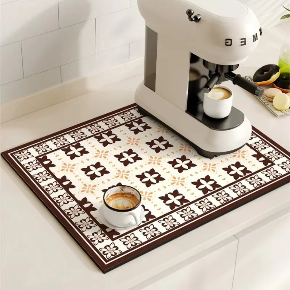 Waterproof Coffee Station Mat Spill Catcher for Kitchen Sinks