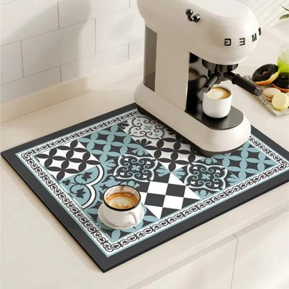 Waterproof Coffee Station Mat Spill Catcher for Kitchen Sinks