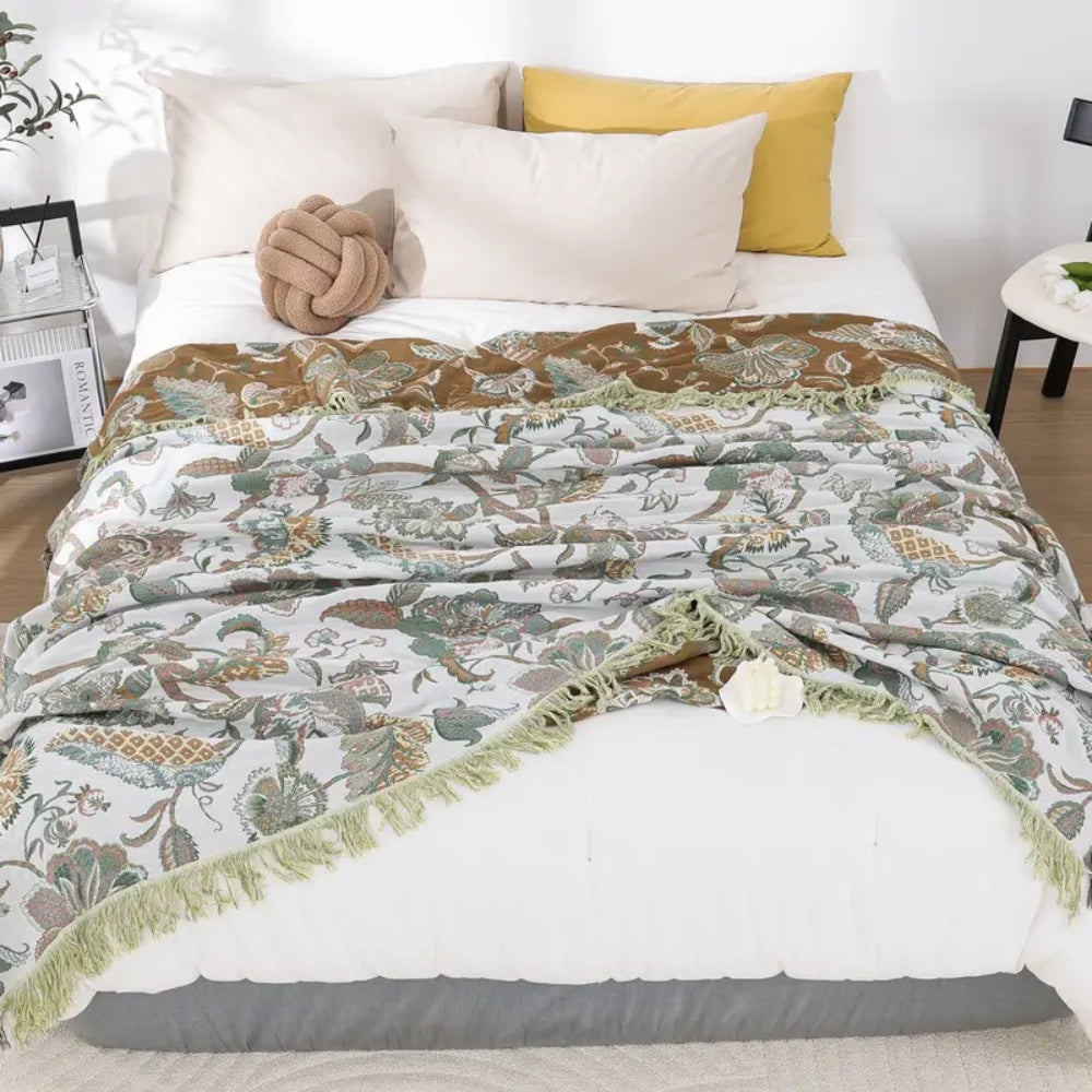 Fesara Soft Floral Throw Blanket - Fesara