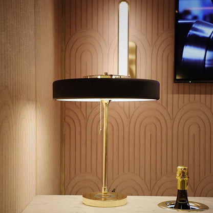 Classic Metal and Glass Desk Lamp