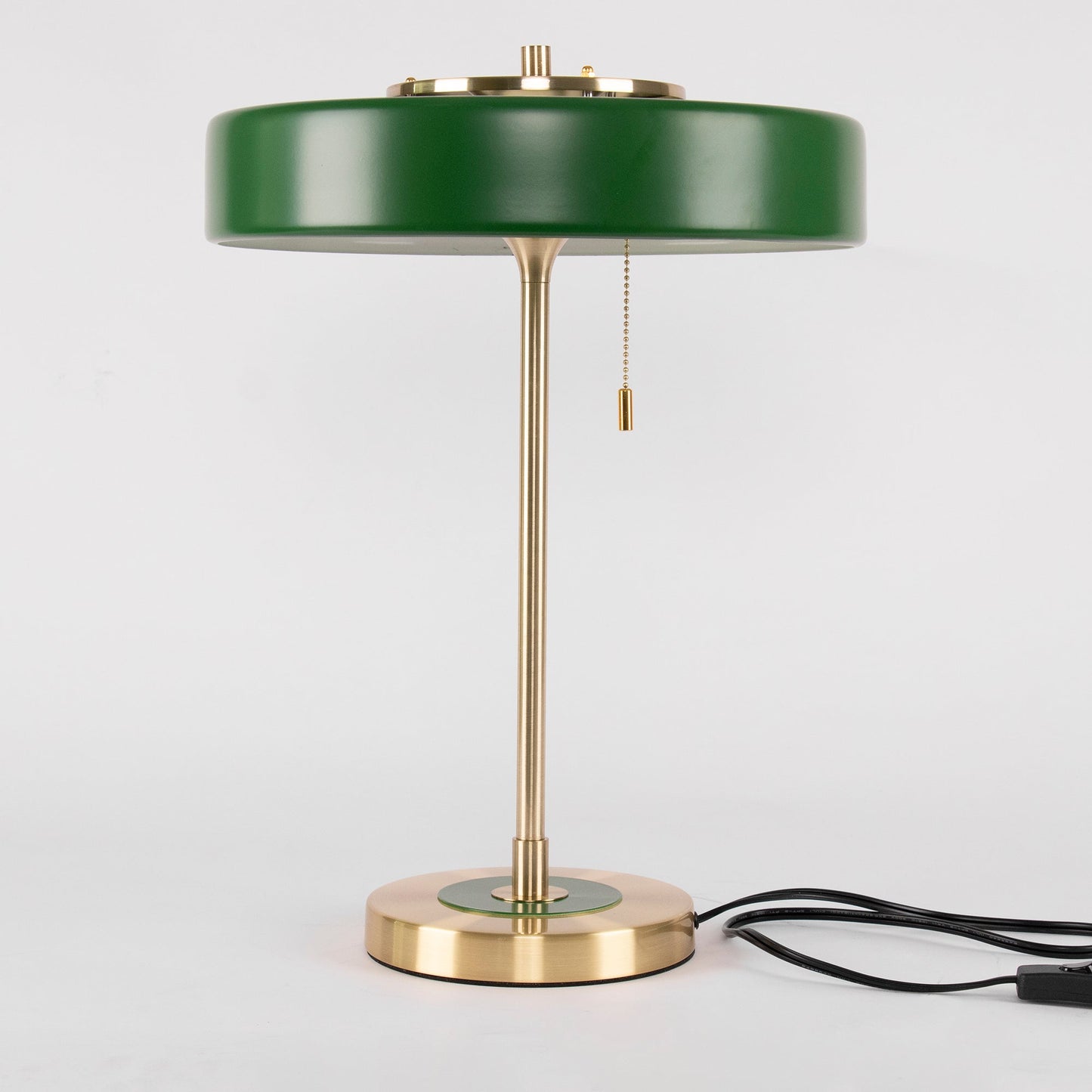 Classic Metal and Glass Desk Lamp