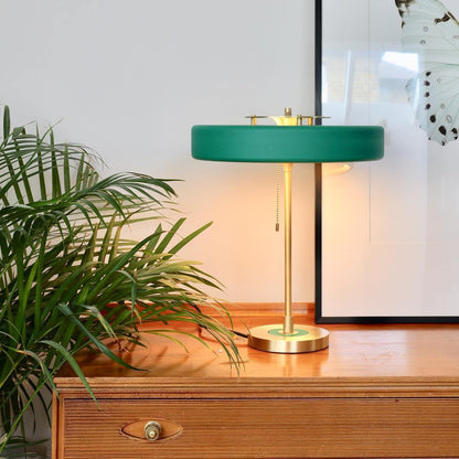 Classic Metal and Glass Desk Lamp