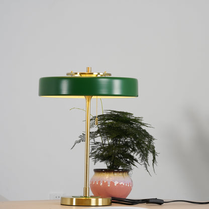 Classic Metal and Glass Desk Lamp