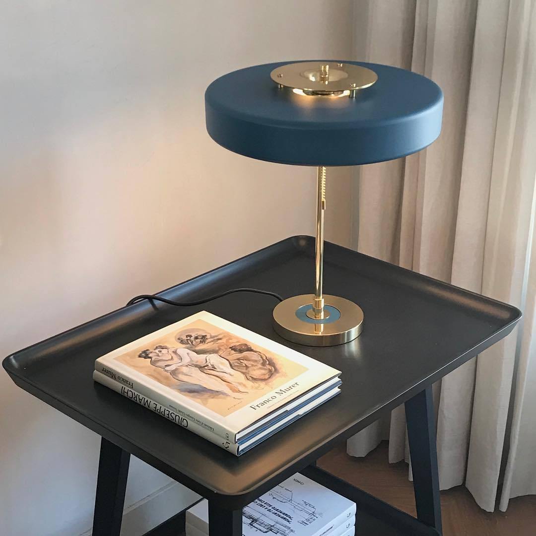 Classic Metal and Glass Desk Lamp