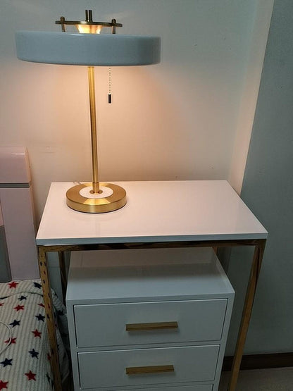 Classic Metal and Glass Desk Lamp