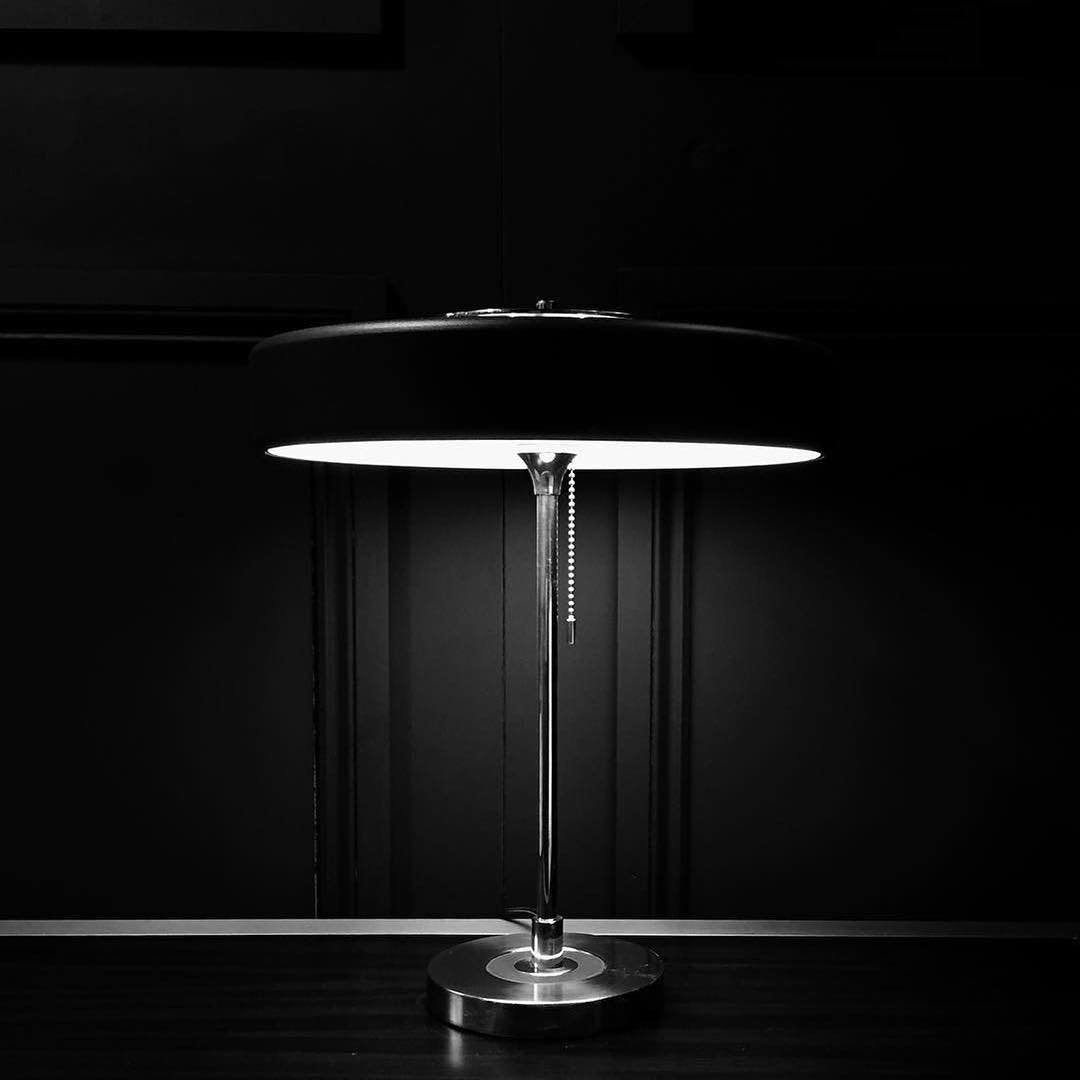 Classic Metal and Glass Desk Lamp