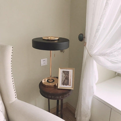 Classic Metal and Glass Desk Lamp
