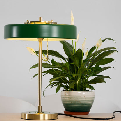 Classic Metal and Glass Desk Lamp