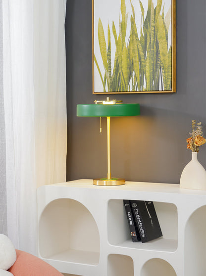 Classic Metal and Glass Desk Lamp