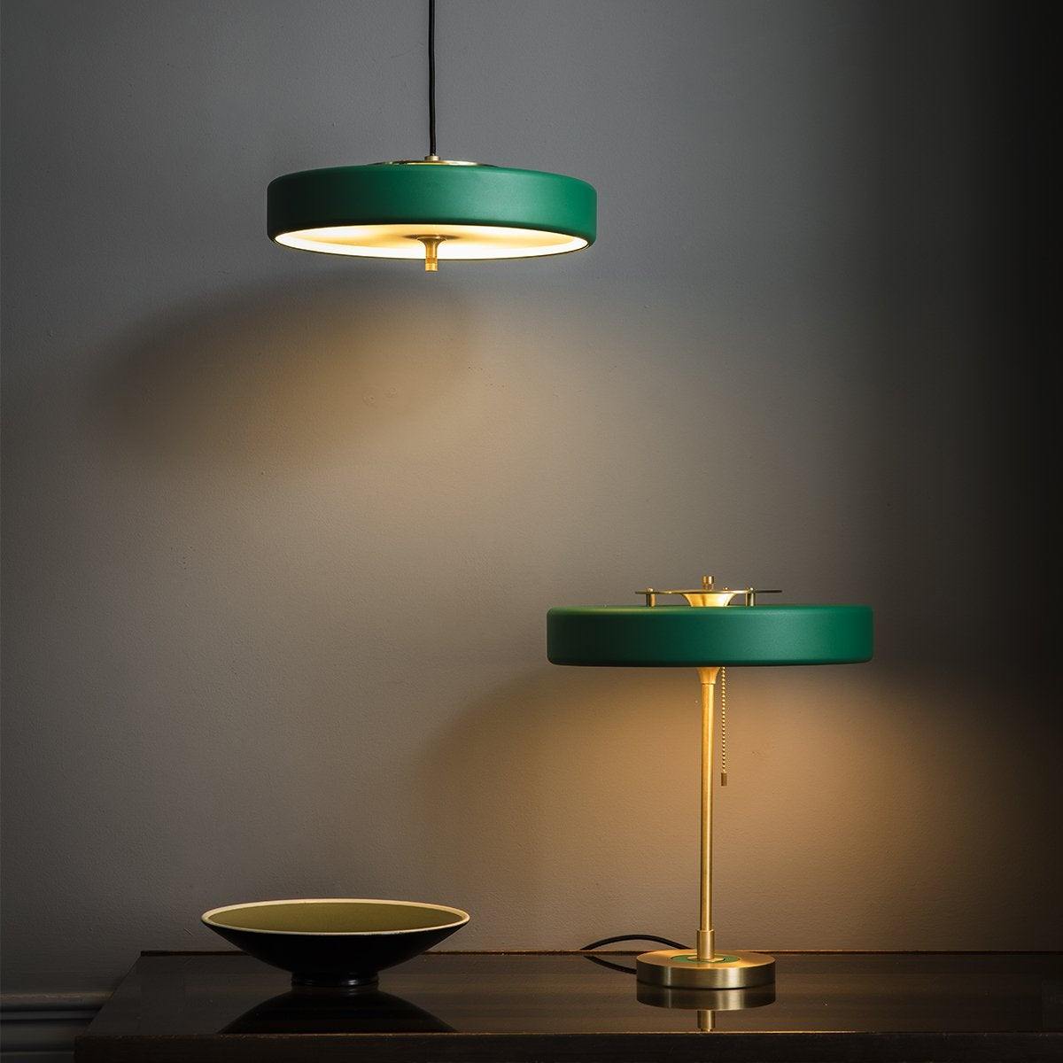Classic Metal and Glass Desk Lamp