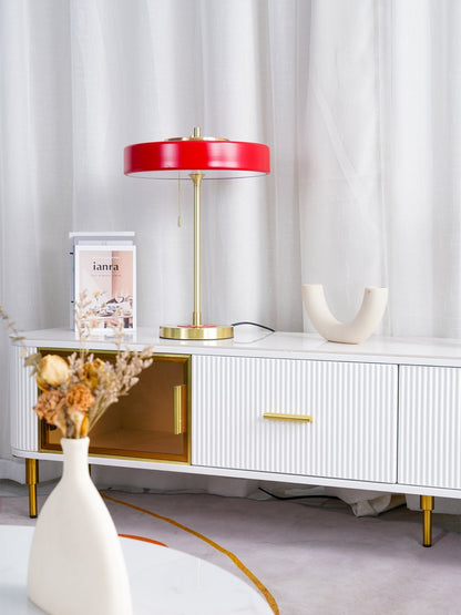 Classic Metal and Glass Desk Lamp