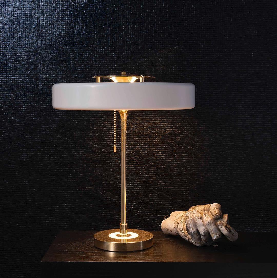 Classic Metal and Glass Desk Lamp