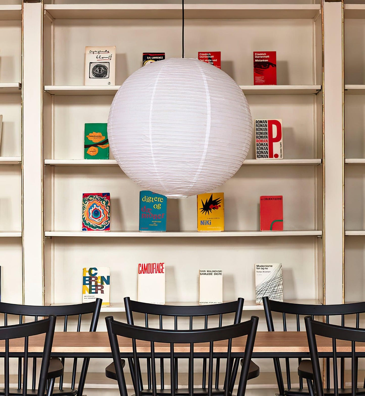 Unique Paper Globe Pendant Lamp 1-Light