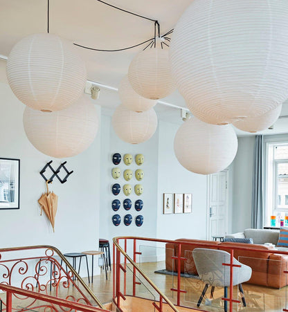 Unique Paper Globe Pendant Lamp 1-Light