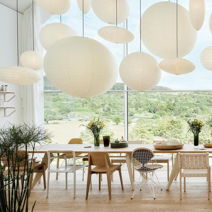 Unique Paper Globe Pendant Lamp 1-Light