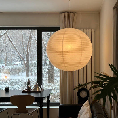 Unique Paper Globe Pendant Lamp 1-Light