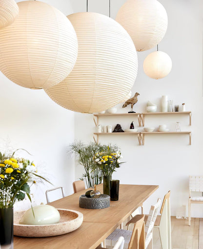 Unique Paper Globe Pendant Lamp 1-Light