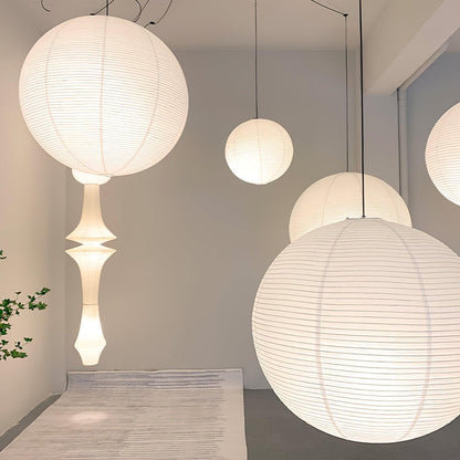 Unique Paper Globe Pendant Lamp 1-Light