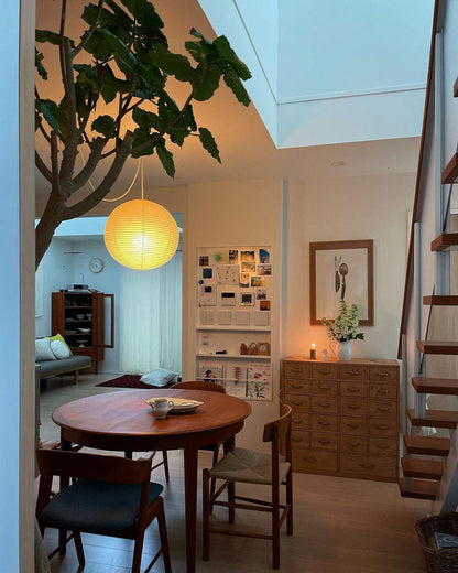 Unique Paper Globe Pendant Lamp 1-Light